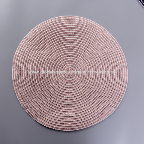 5 Pieces Woven Cotton Placemat, Anti-slip Heat Insulation Fabric