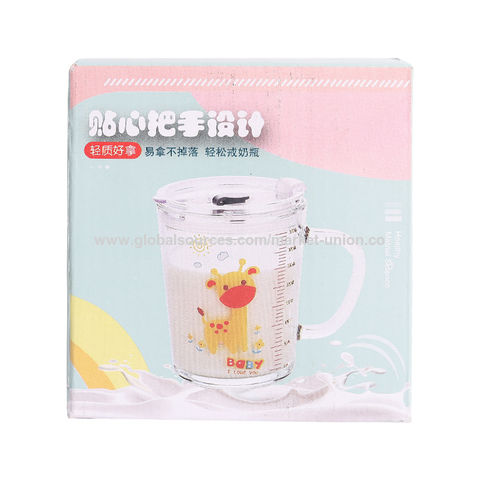 Buy Wholesale China Glass Tumbler Straw Glass Cup With Handle Children's  Milk Cup Water Cup With Lid Coffee Tea Scale & Glass Tumbler at USD 0.84