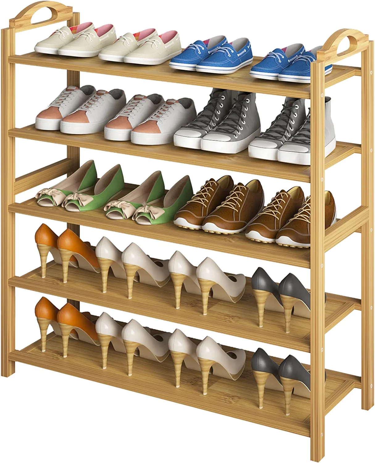 9 Tier Shoe Storage Shelf Shoe Rack, Shoe Organizer with Nonwoven