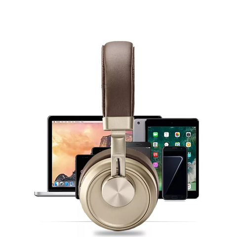 Headset Komputer Nirkabel dan Berkabel Panjang dengan Kabel Audio 3.5mm, Mikrofon Internal Untuk Musik/TV/Rapat/Liburan Warna Hitam