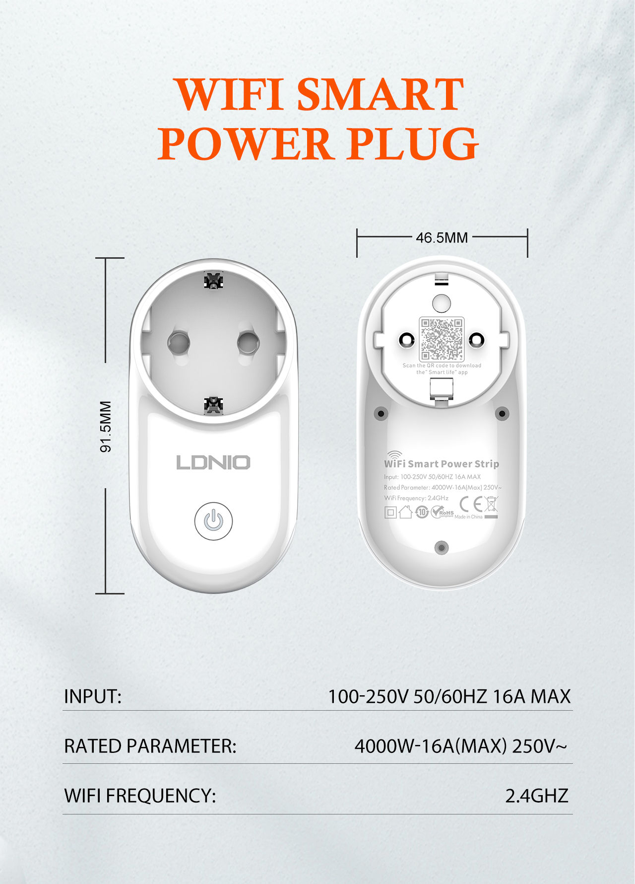 Buy Wholesale China Ldnio Sew1058 Wifi Eu Smart Power Plug