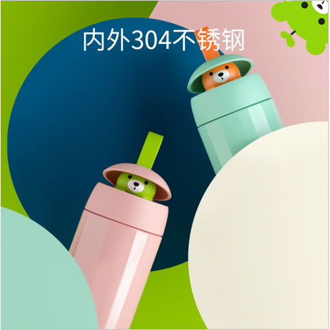 Buy Wholesale China 350ml Custom Logo Stainless Steel Thermos Kids