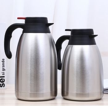 Thermos vacuum insulated teapot with strainer 450ml light gray