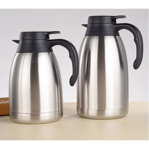 Thermos vacuum insulated teapot with strainer 450ml light gray