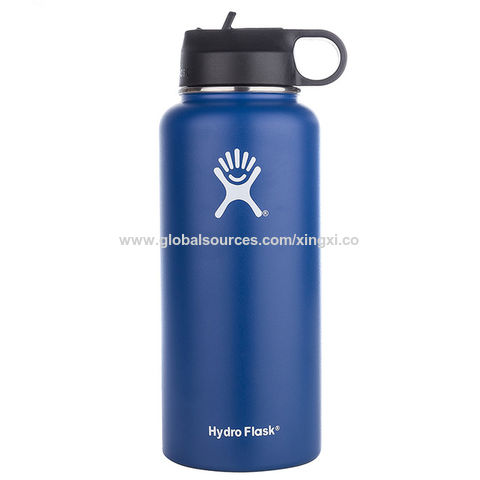 Hydro Flask 20 Oz Wide Mouth Water Bottle w/ Straw Lid, Pacific - 2.0 NEW  DESIGN 