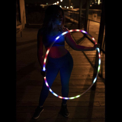 cerceau de couleur détachable pour enfants exercice hula hoop