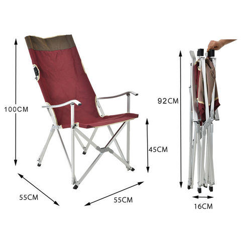  Silla de camping, silla de pesca, sillas plegables, camping,  respaldo alto, ocio, silla plegable grande, silla de pesca al aire libre,  silla de respaldo de playa con soporte para tazas, silla 