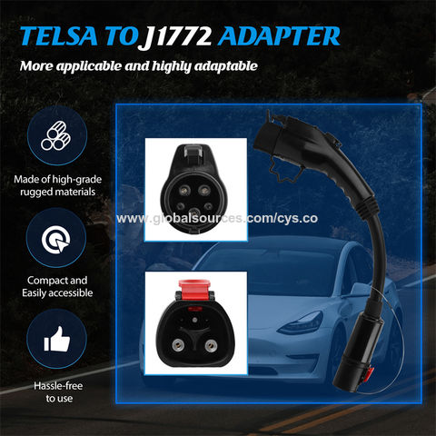 Support de câble de chargeur EV Organisateur de câble de charge de voiture  électrique pour prise J1772 (noir)