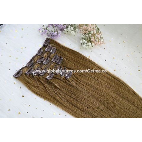 Exotic Yaki Kinky Straight Clip in Hair Extensions 100% Human Brazilian Hair 7Piece/Set 20inches