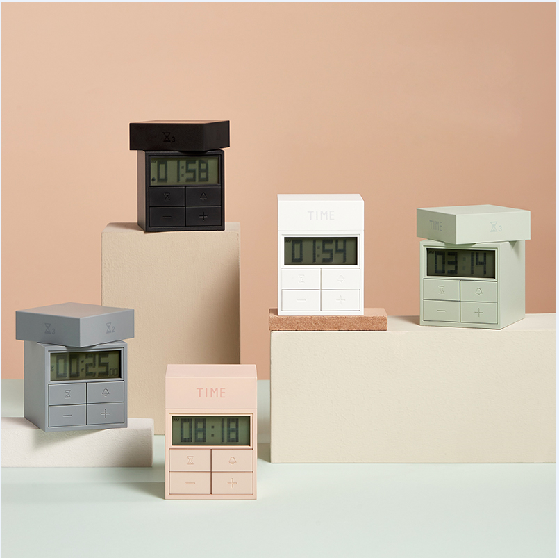 Wholesale Rotating Cube Digital Timer Alarm Clocks Kitchen Timers For ...