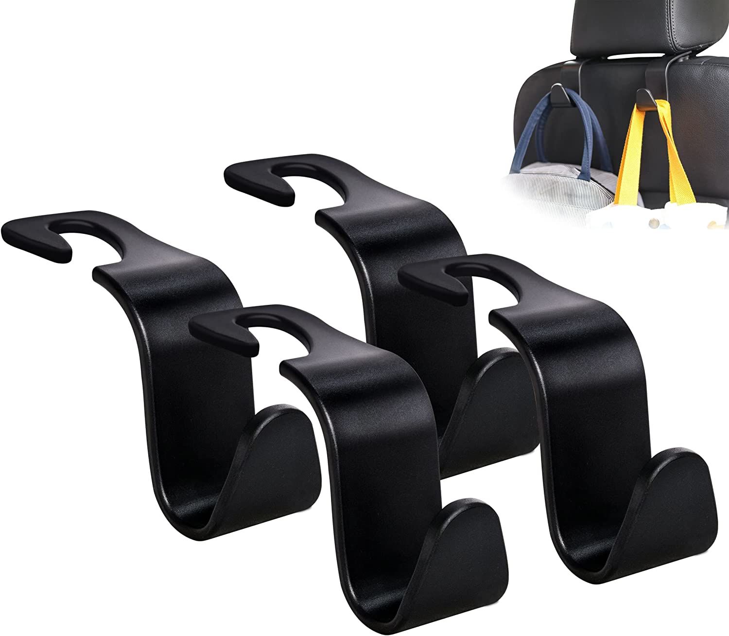 Double Head Car Seat Hooks Headrest Hanger Handbag Hanging Holder