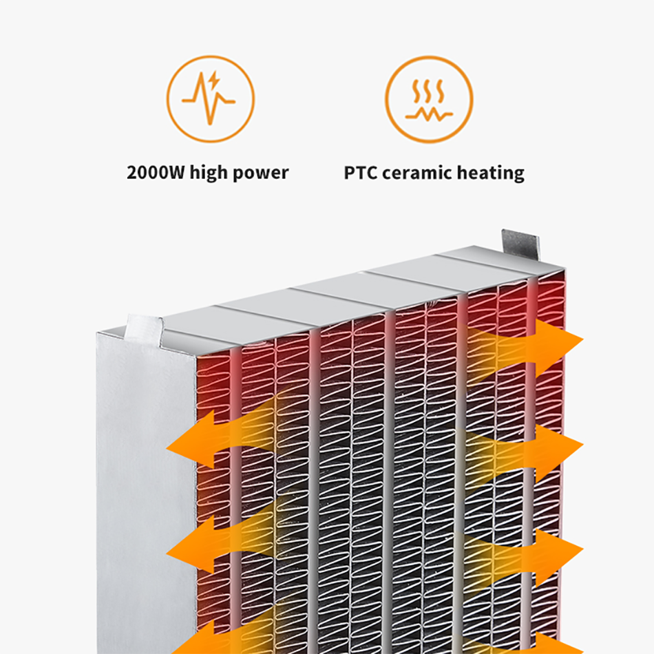 Remote Control 2kw Portable Home Low Energy Electric Heater Quiet ...