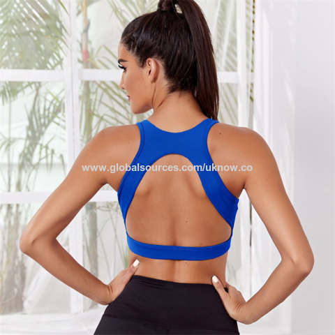 Women Sports Bra Push Up Seamless Female Workout Underwear Wireless Paded  Bra High Impact Support for Yoga Gym Fitness S Nude 