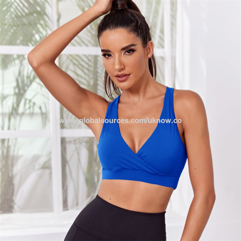 Push Up Sports Bra For Women Sexy Hollow Crop Tops With Removable Cups Yoga Workout  Running Medium Support