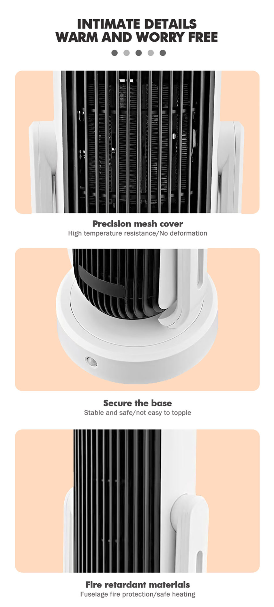 Buy Wholesale China Portable Warm Air Blower Ptc Fast Heating Room