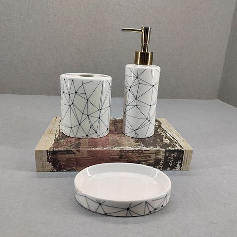 Buy Wholesale China Bsci Factory Ceramic Bathroom Accessory Sets