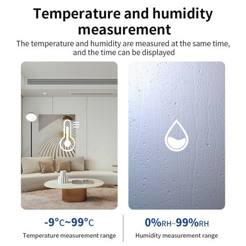 Tuya Smart WIFI Temperature And Humidity Sensor Indoor Hygrometer  Thermometer With LCD Display Support Alexa Google Assistant