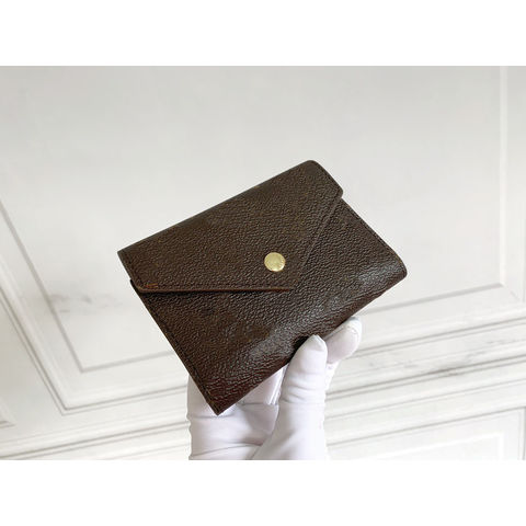 100% Authentic LV Victorine Monogram Compact Wallet, Luxury, Bags