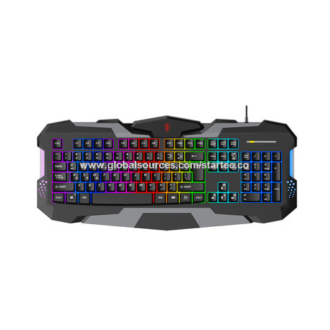 Ensemble de souris clavier lumineux rétroéclairé arc-en-ciel Jeu  d'ordinateur de bureau élégant - Cdiscount Informatique