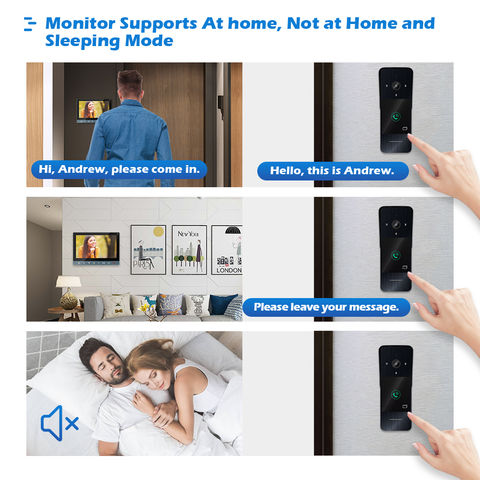 Intercomunicador de vídeo para puerta, Monitor de timbre, interfono para  seguridad del hogar inteligente, Wifi, 1080P, App Tuya, POE, IP, para Villa