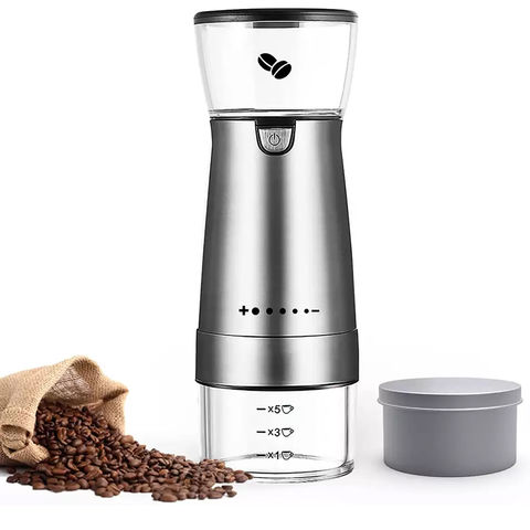 Buy Wholesale China Usb Lithium Battery Power Outdoor Trip Mini Portable  Electric Burr Coffee Bean Grinder Machine & Coffee Grinder at USD 23.4