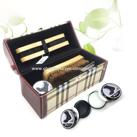 Buy Wholesale China Hp&h Travel Shoe Shine Kit With Tin Box Include Shoe  Polish Sponge Wood Brush Metal Shoehron Cloth & Travel Shoeshine Kit Brush  Sponge at USD 1.9