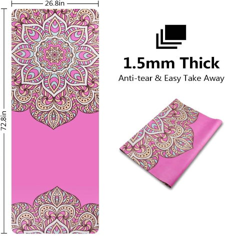 1.5mm Custom Print Microfiber Surface Ultra Absorbent Yoga Towel Suede  Travel Foldable Yoga Mat Supplier - China TPE Yoga Mat and Foam Exercise  Mat price