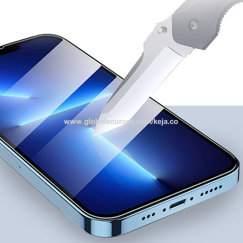 Protector Cristal Templado Completo 5D Full Glue Negro compatible con  Iphone 13 Mini (5.4) Vidrio