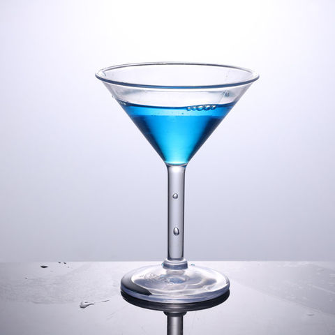 Copo de Cocktail Transparente em Acrílico PC Glass 180ml