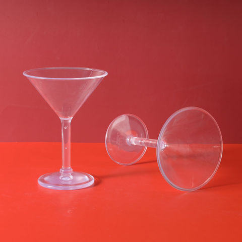Copo de Cocktail Transparente em Acrílico PC Glass 180ml