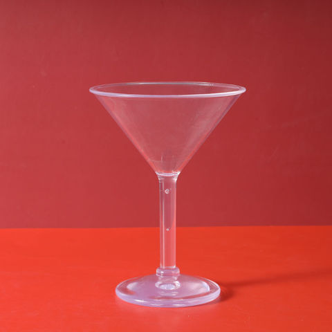 Copo de Cocktail Transparente em Acrílico PC Glass 180ml