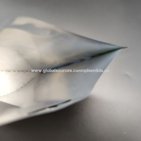 Pochette Zippée En Plastique Blanc Vierge Emballage Sous Vide Vide Avec  Collation Sac Hermétique à Café Avec Fermeture éclair