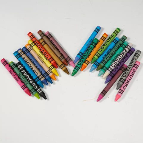 non-toxic wax crayon customized 12 colors