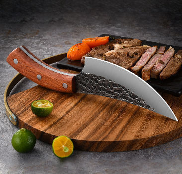 Professional Butcher Knife Set With Leather Sheath 