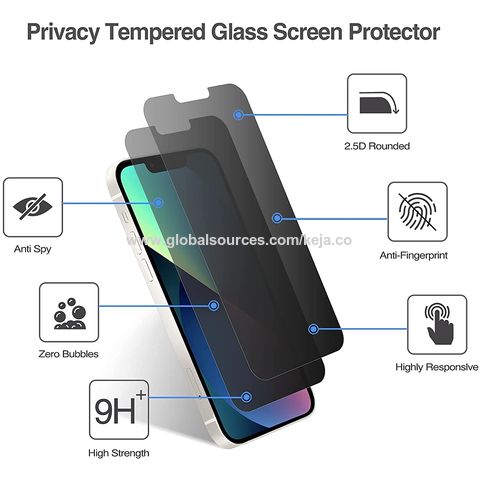 Protector de Pantalla de Cristal Templado - 9H para iPhone 14 - Privacidad