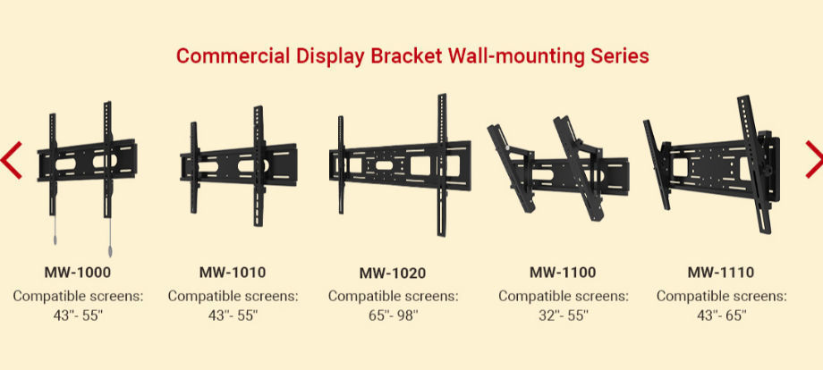 32-55 Inch 30 Degree Tilt Wall Mounting Bracket Mw-1100 - Buy China ...