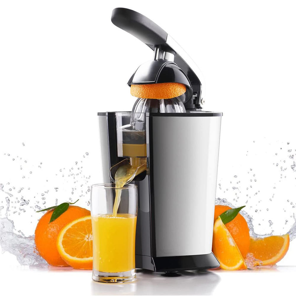 Electric Citrus Juicer USB Rechargeable Hands-Free Orange Lemon Squeezer  Machine