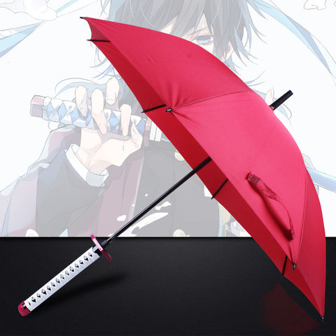 Regenschirm für Herren Anime Ghost Slayer Personalisiert Kreativer Sonnenschirm Samurai Winddicht