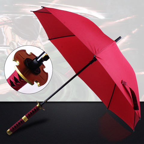Regenschirm für Herren Anime Ghost Slayer Personalisiert Kreativer Sonnenschirm Samurai Winddicht