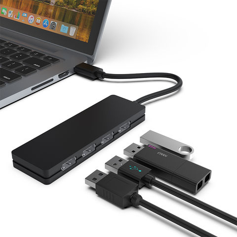 Multi USB HUB 2.0 séparateur USB 2.0, 4/ 7 ports, accessoires pour PC avec  adaptateur d'alimentation pour ordinateur