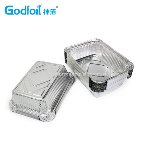 Buy Wholesale China Aluminum Foil Container,320ml Disposable Food Packing  Safe Gold Food Container,accept Customized Log & Gold Aluminium Foil Tray  at USD 0.12