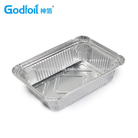 ALUMINIUM FOIL FOOD CONTAINERS+LIDS x 100 No.2 PERFECT FOR HOME AND  TAKEAWAY USE