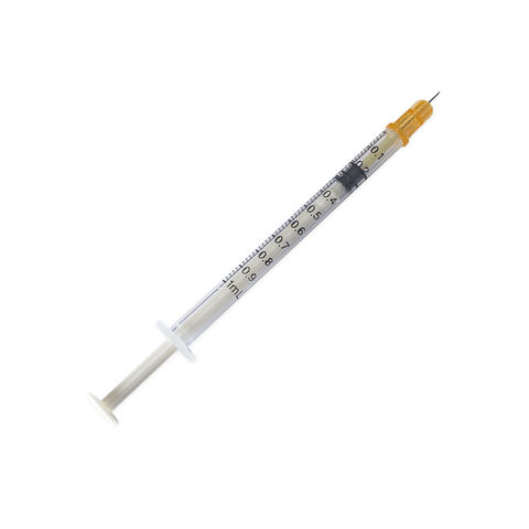 Jeringa estéril de seguridad auto-descartable con aguja 1ml, esterilización por gas EO, TUV CE ISO13485