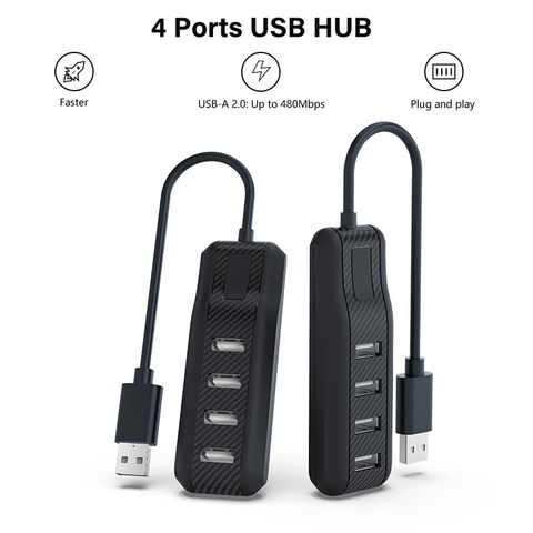 Hub Usb 4 Ports Usb 3.2 Gen 1 (usb 3.0) Pour Pc, Vitesse De