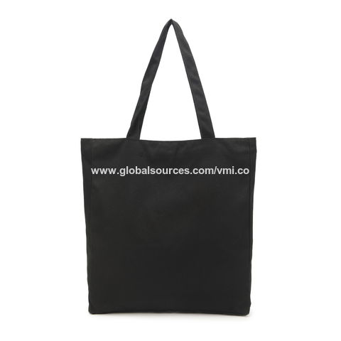 Bulk Buy Hong Kong SAR Wholesale Oem odm Black Cotton Bags Canvas