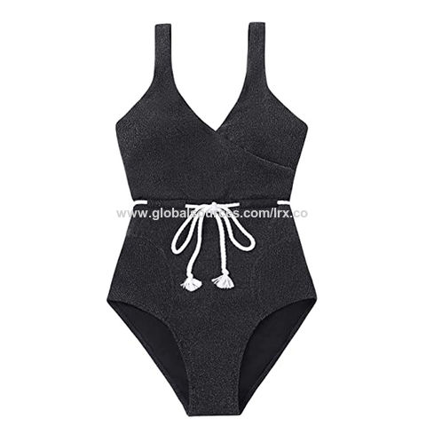 Compre Sexy bodysuit feminino brilhante elástico terno de natação