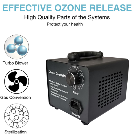 20000mg/h Ozone Machine Generator for Odor Removal Ozonator O3 Machine for  Home Car Office Large Room