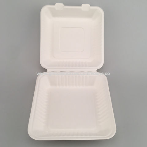 Bagasse 450ml Food Clamshell Fast Food Takeaway Container Custom Printed  Disposable-Buy bagasse food container,bagasse fast food box,bagasse  tableware,biodegradable clamshell box on Food Packaging-Hef