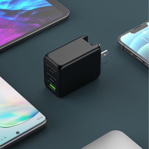 شاحن تقنية 65 واط محمول نوع سي USB، شاحن حائط GaN للسفر، مزود طاقة خارجي، محول سفر للهاتف المحمول