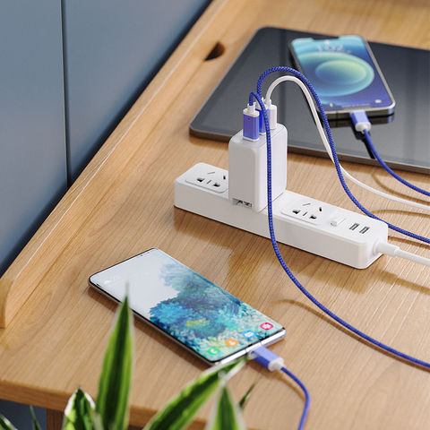 شاحن تقنية 65 واط محمول نوع سي USB، شاحن حائط GaN للسفر، مزود طاقة خارجي، محول سفر للهاتف المحمول